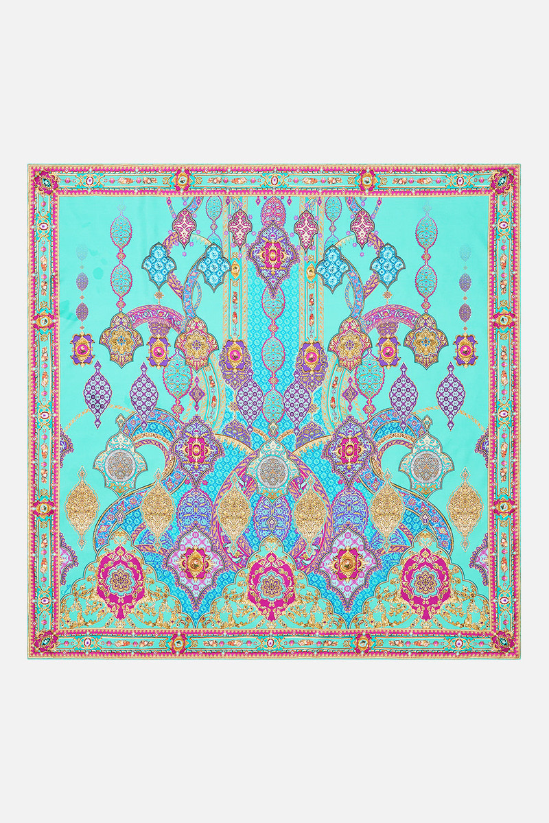 CAMILLA PRINTED SILK TWILL SQUARE SCARF THE CONCUBINES CORRIDOR outlook