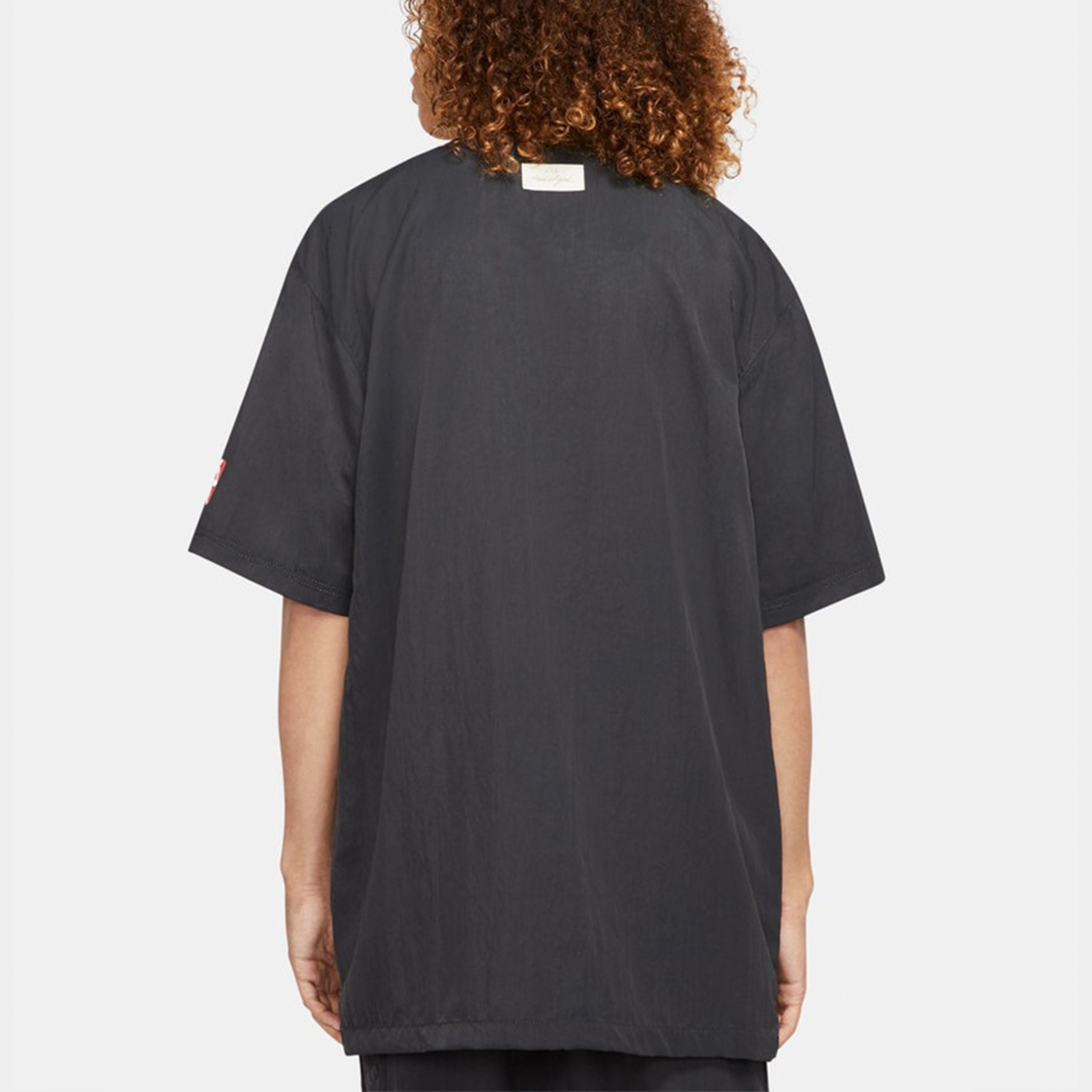 Nike x Fear of God x NBA Crossover Solid Color Loose Short Sleeve Shirt Black CU4686-010 - 6
