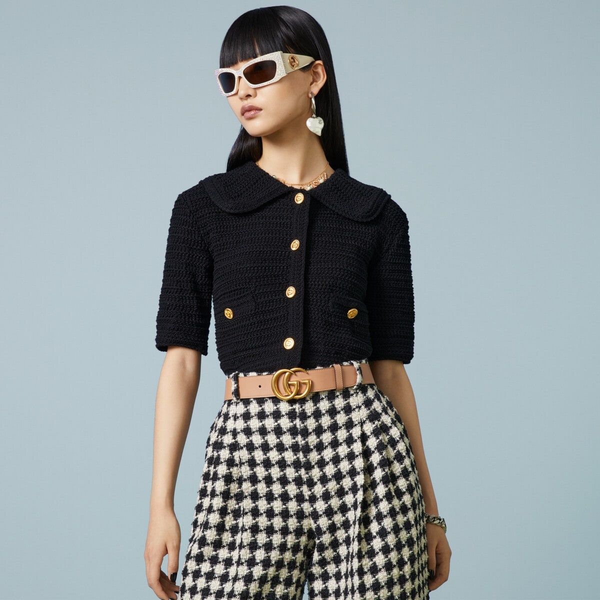 GG Marmont reversible wide belt - 3