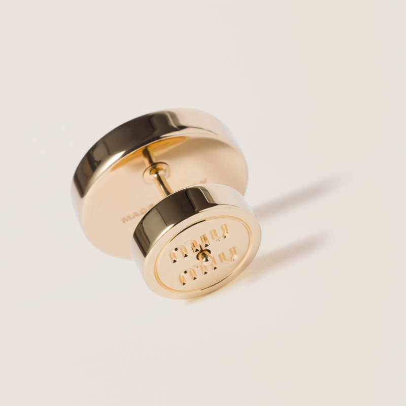 Miu Miu Enameled metal earrings outlook