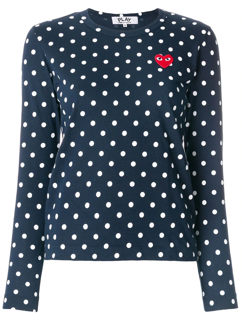 polka dot heart logo T-shirt - 1