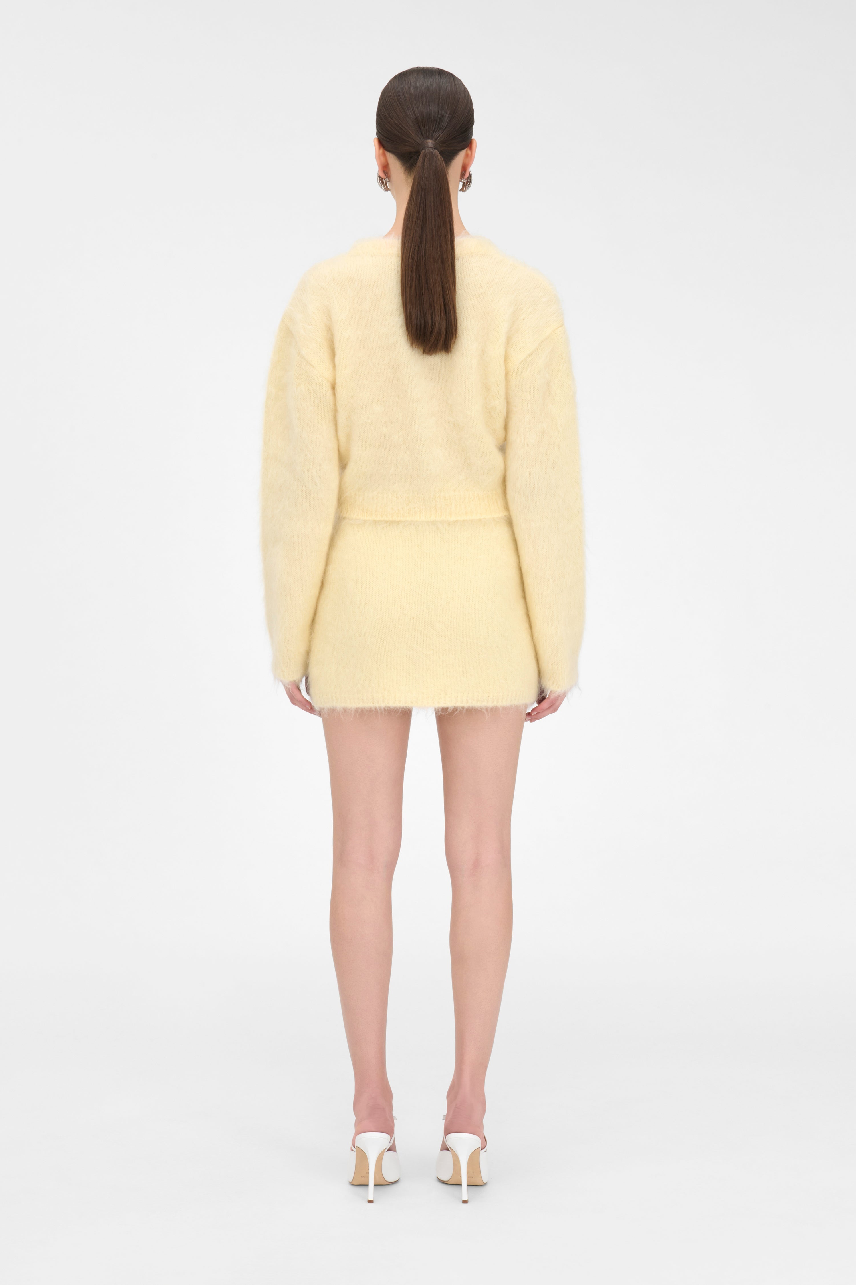 CARDED MOHAIR MINI SKIRT - 4