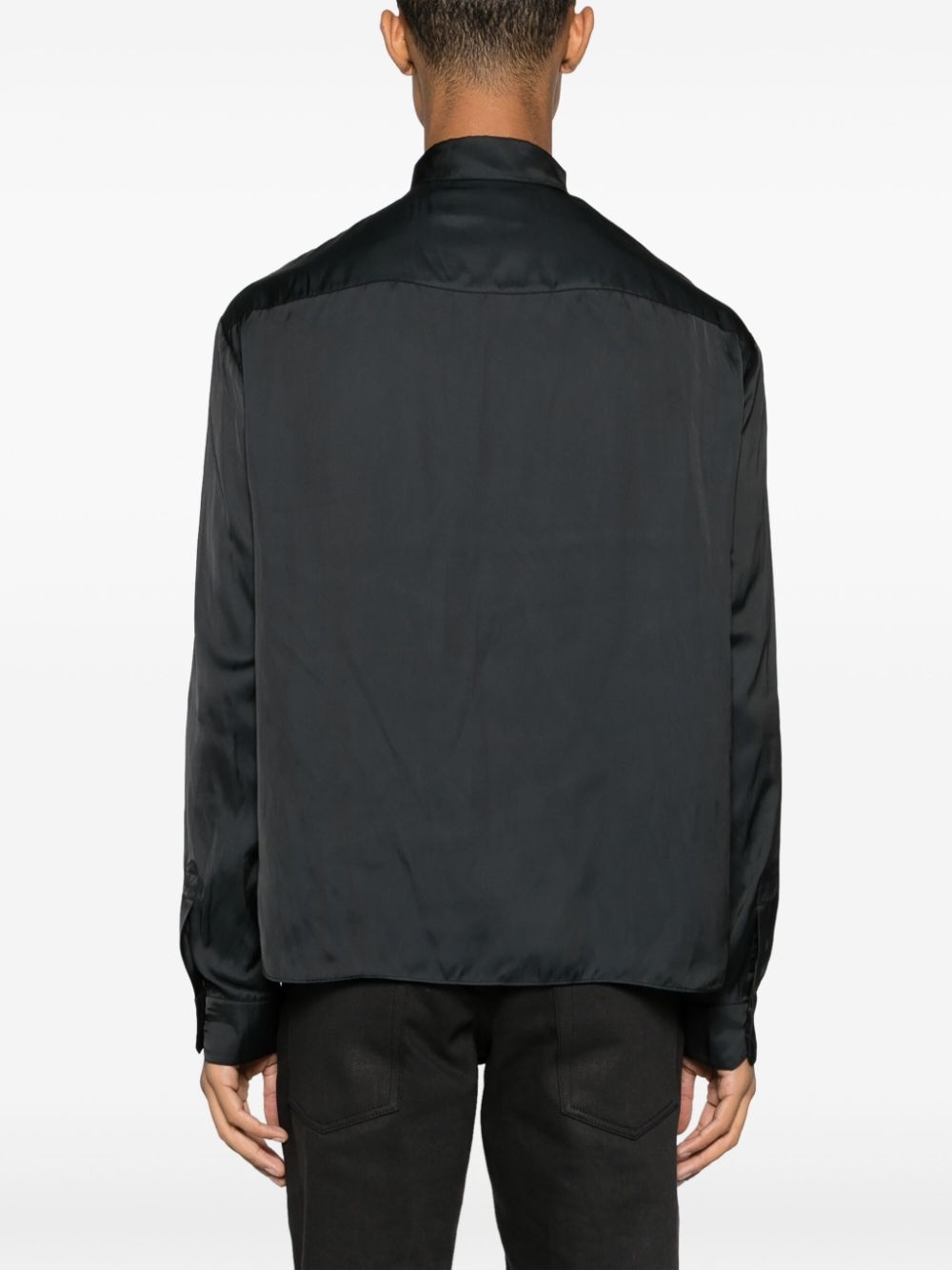 long-sleeved dropped-shoulder shirt - 5