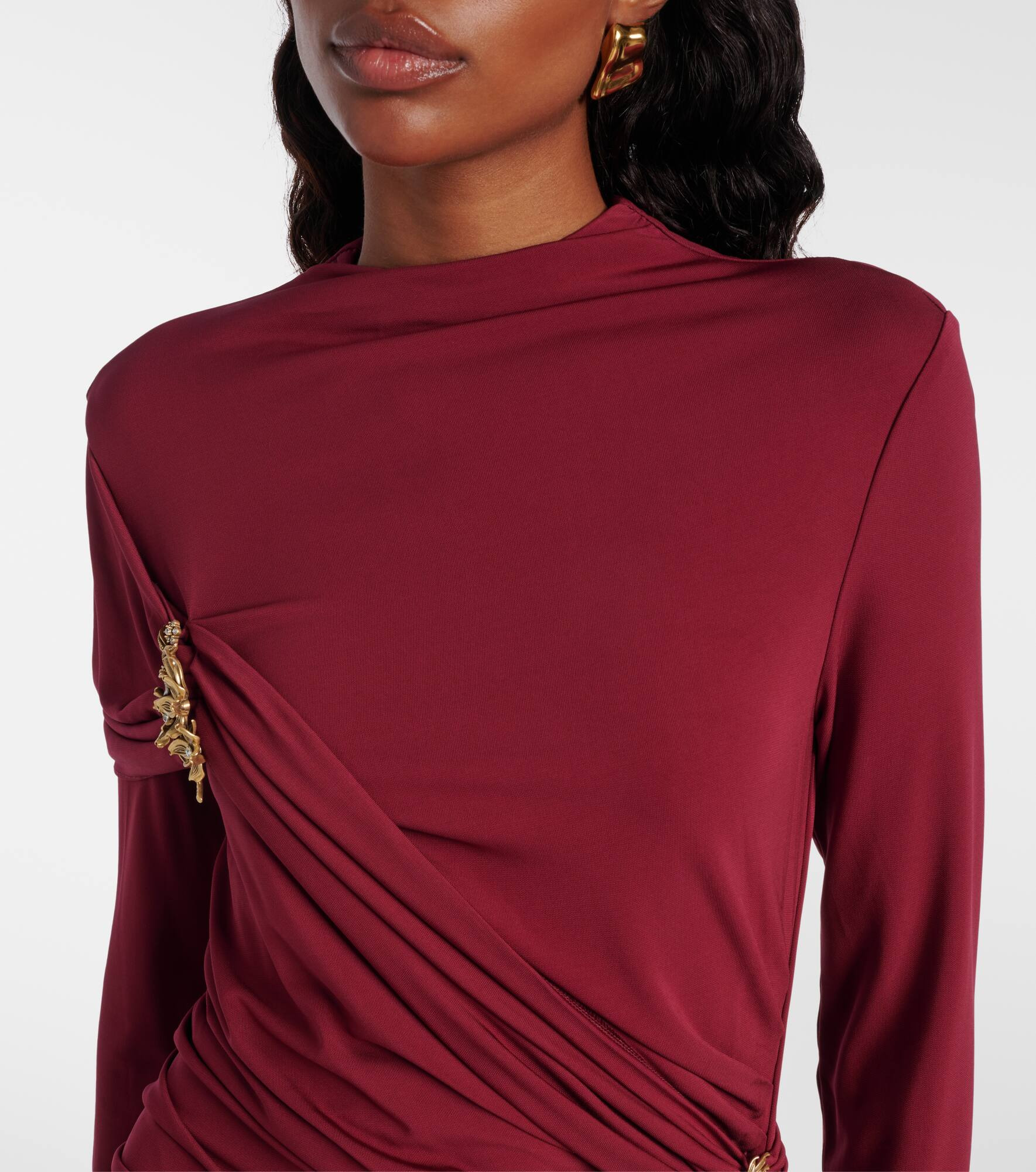 Izadora embellished jersey gown - 4