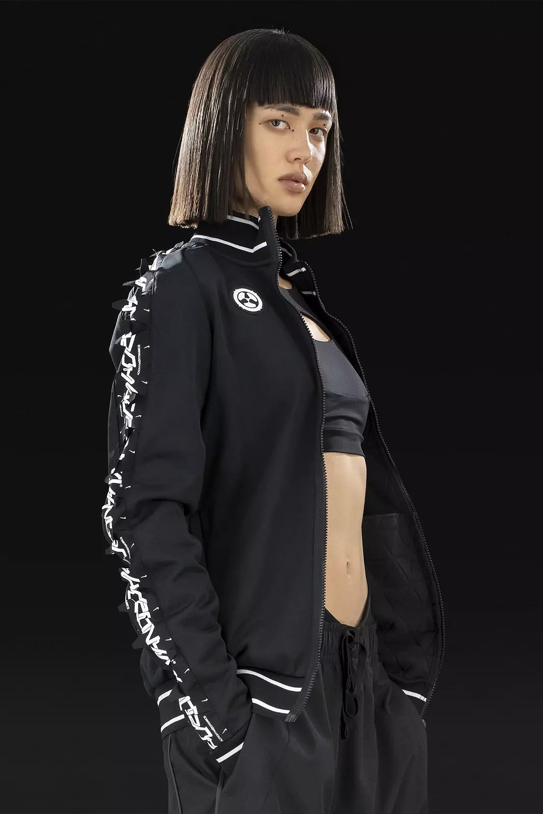 ACRONYM GGG-J1-011 Nike® Acronym® Track Jacket Knit Black