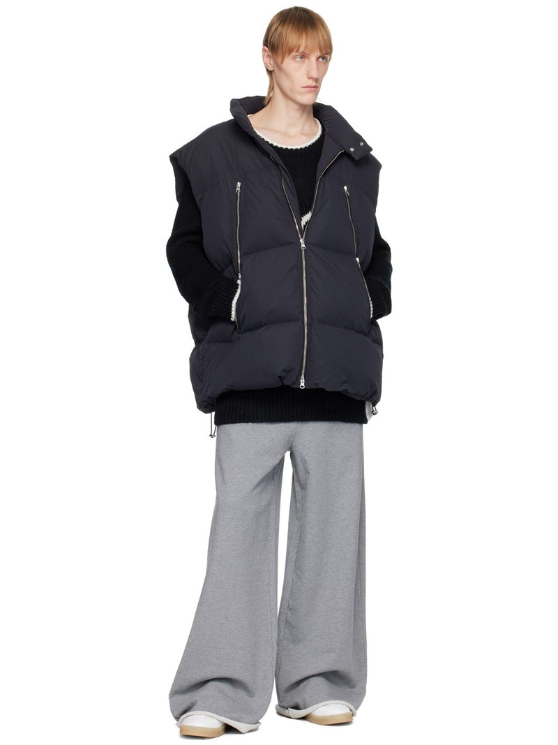 MM6 Maison Margiela Black Puffer Down Vest outlook