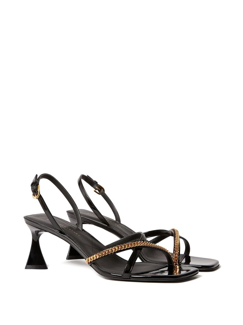 Stella McCartney Elsa chain-embellished square sandals outlook