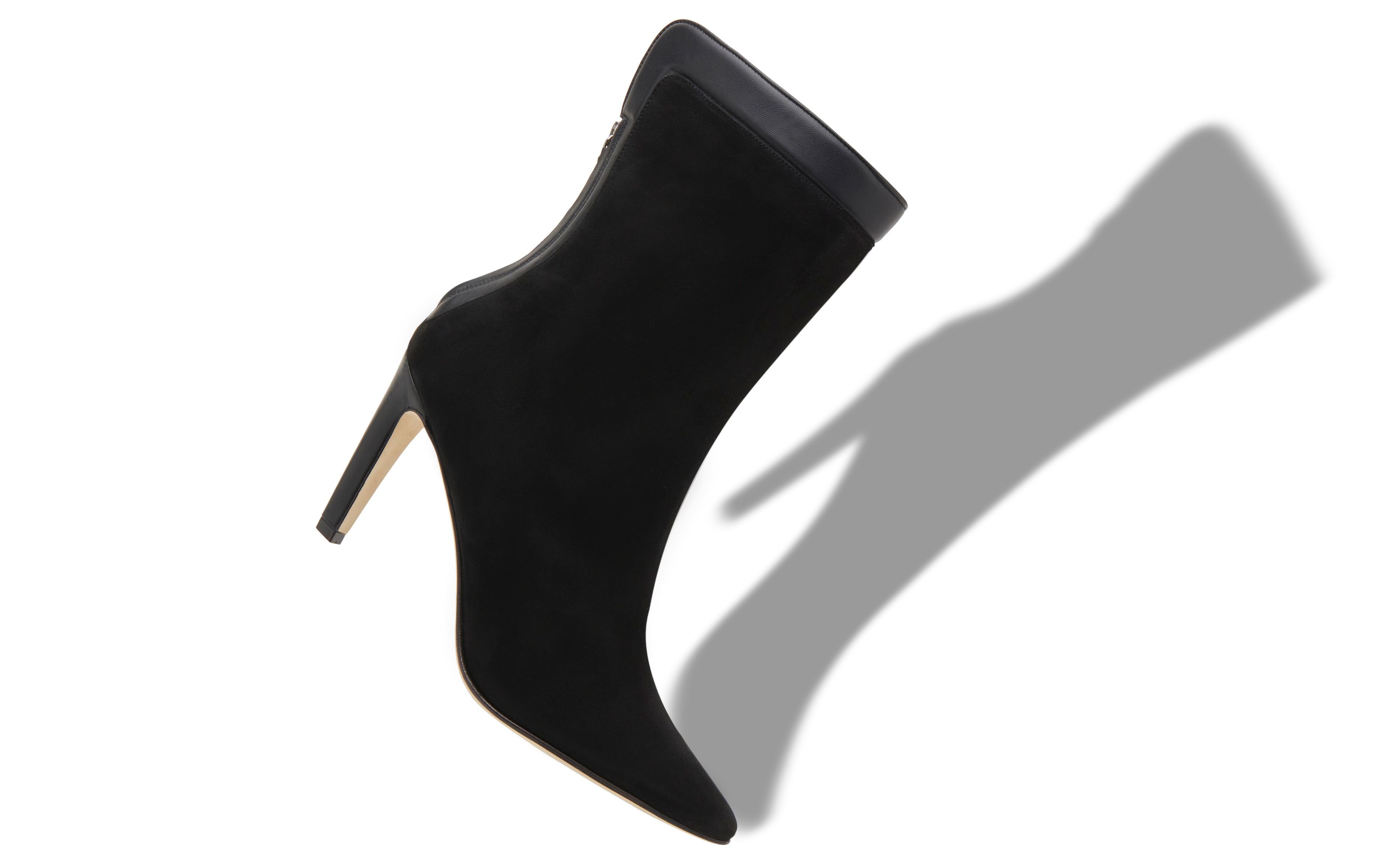Black Suede Ankle Boots - 2
