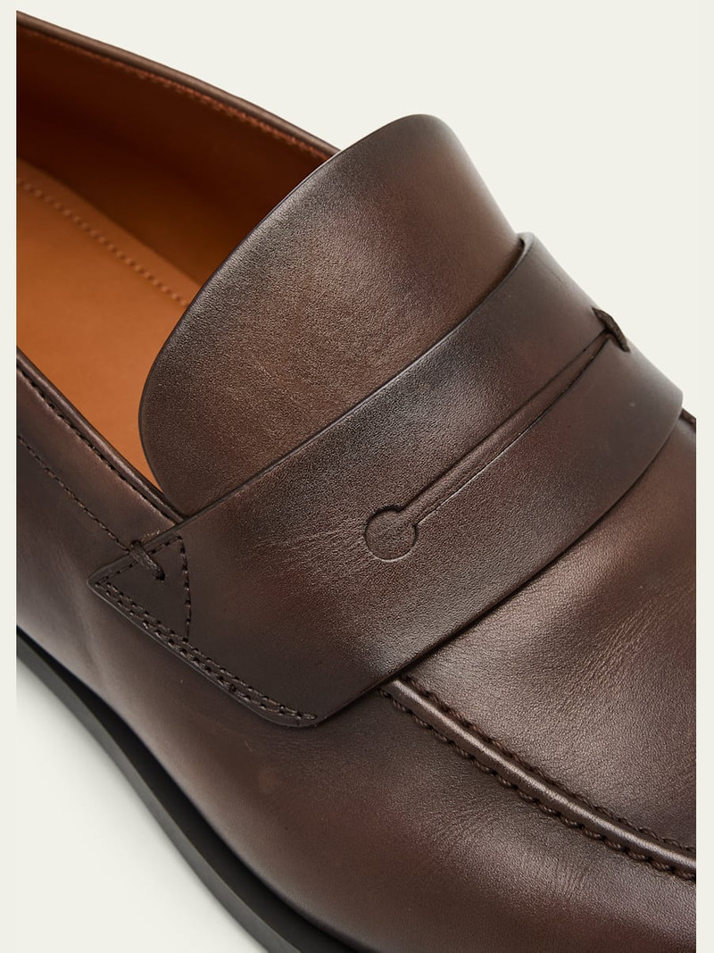 Men's Calfskin Penny Loafers 5