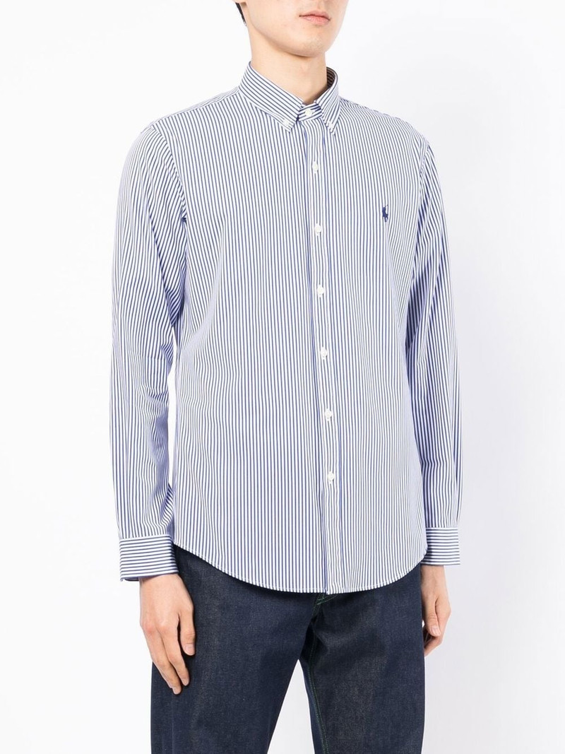 pinstriped button-down shirt 3