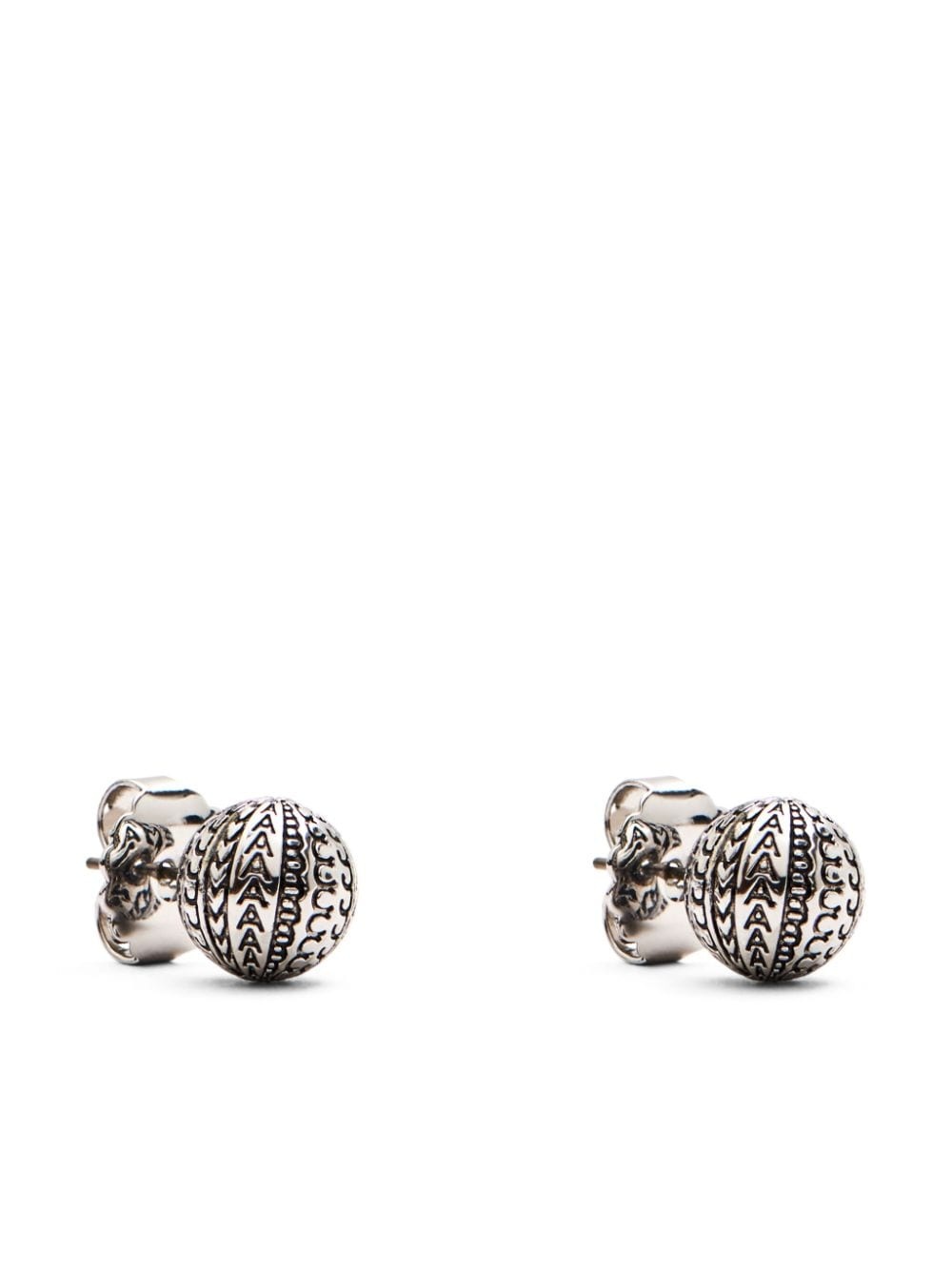 monogram stud earrings - 2