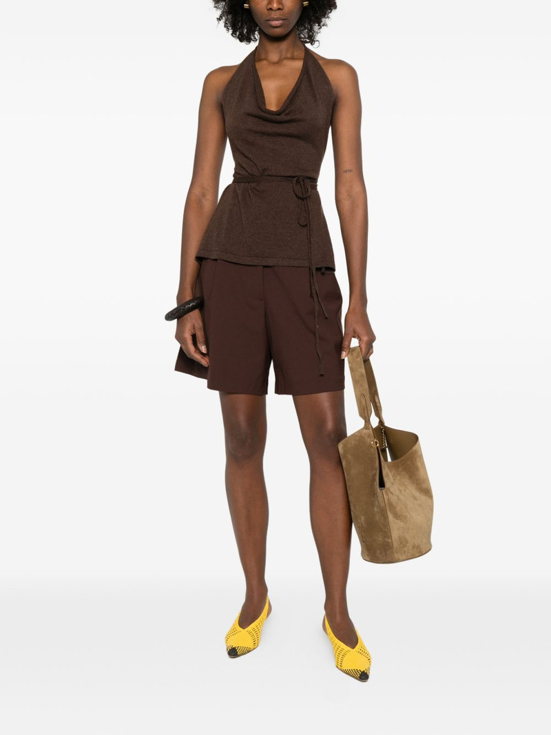 CORDERA button pleated shorts outlook