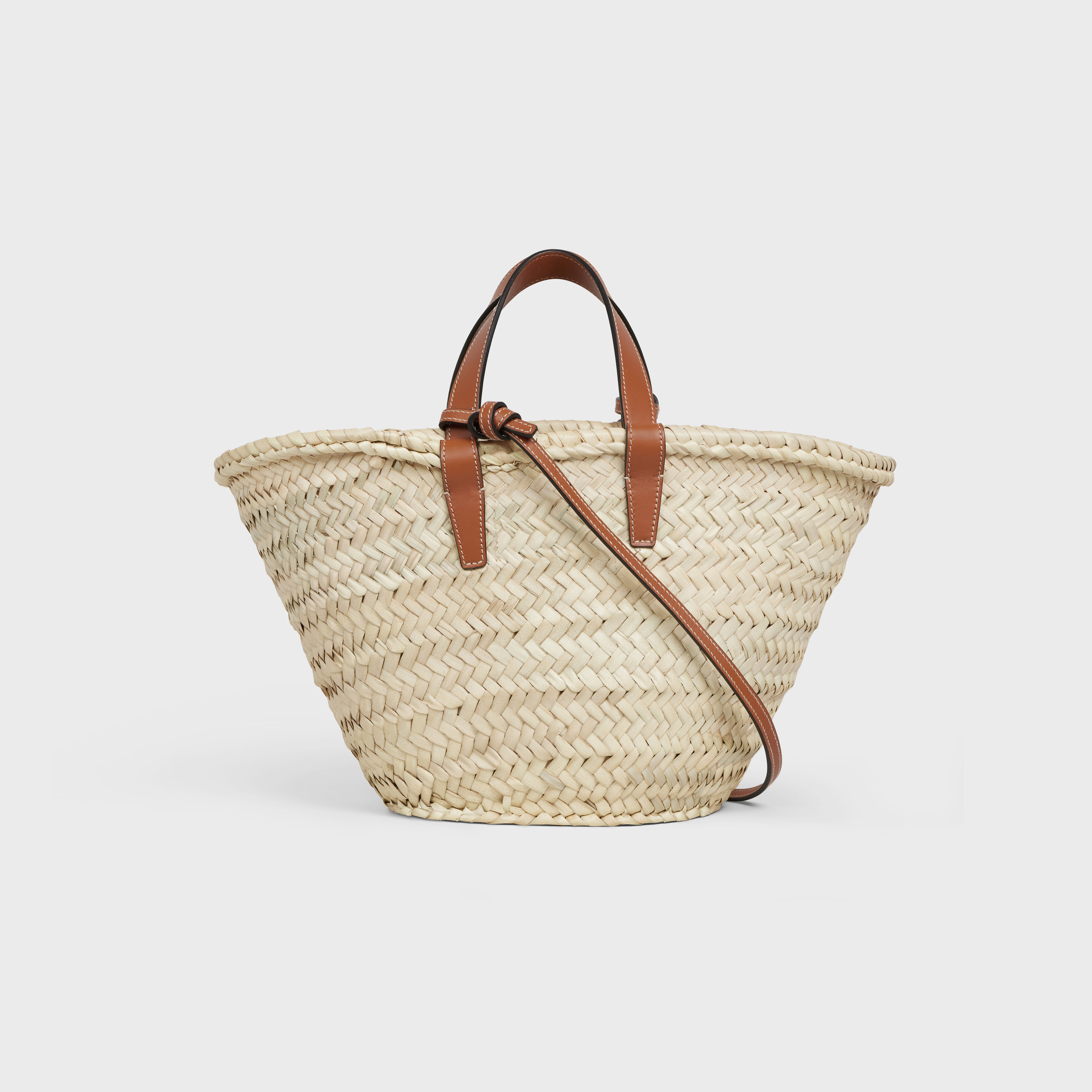 TEEN CELINE CLASSIC PANIER in Palm leaves and Calfskin - 3