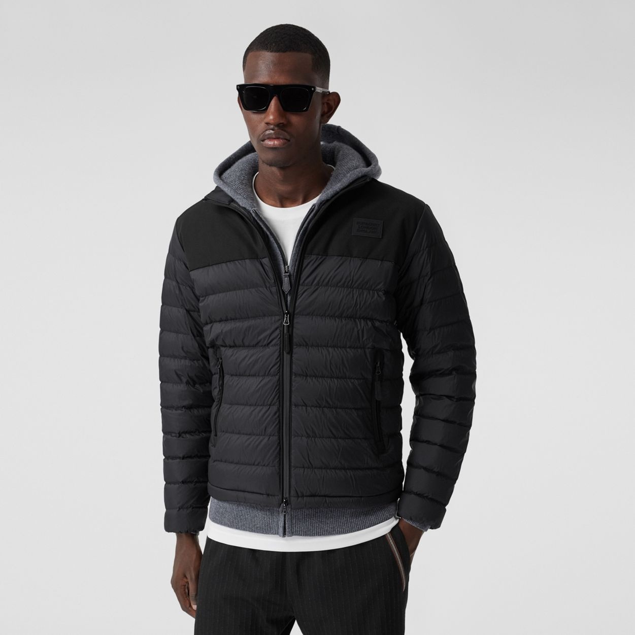 Logo Appliqué Lightweight Puffer Jacket - 6