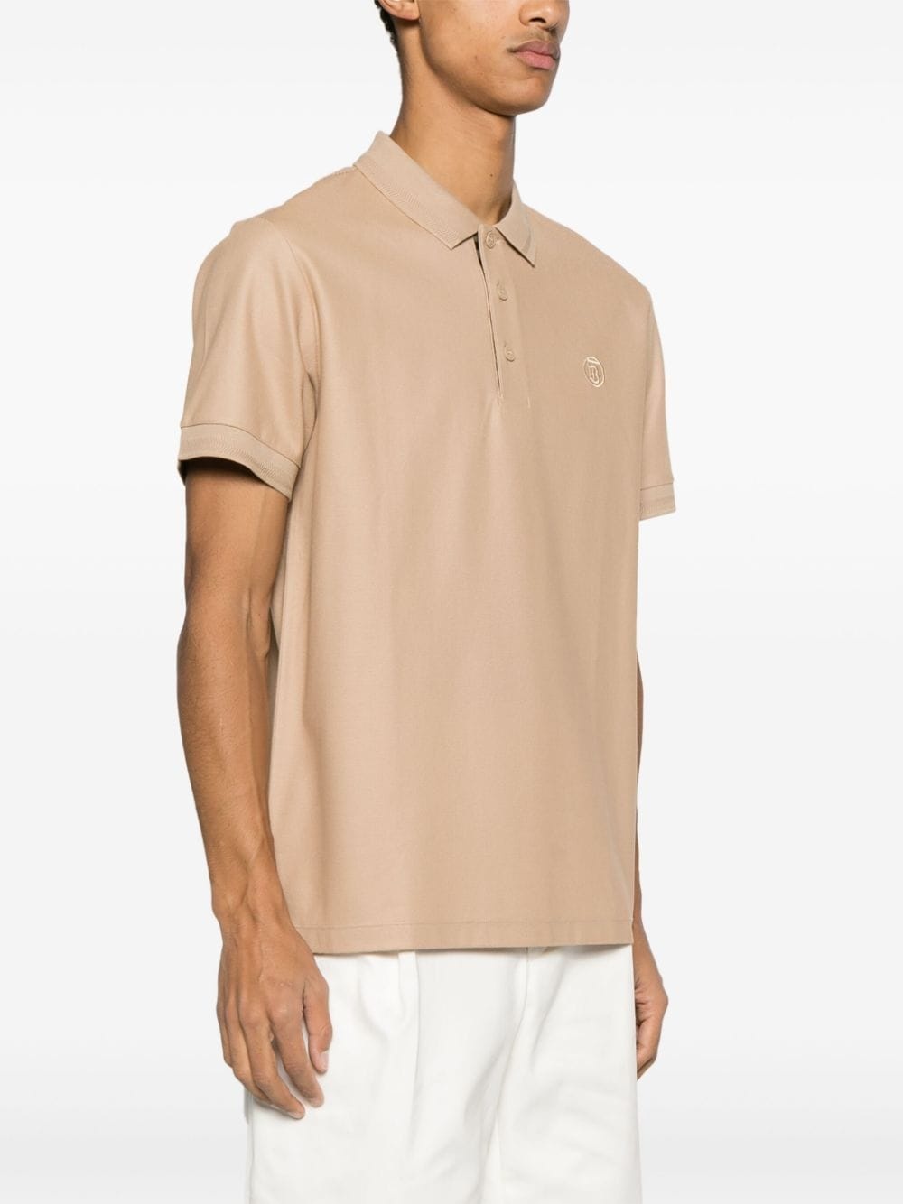 embroidered-logo cotton polo shirt - 3