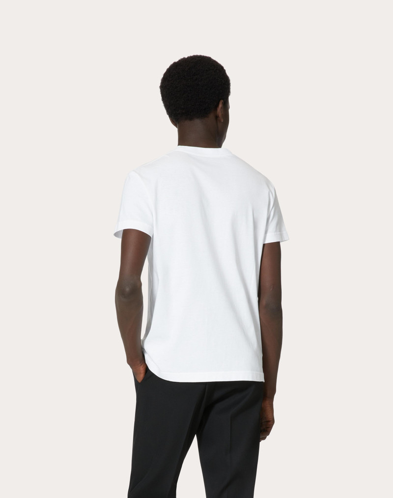 VLOGO VALENTINO PRINT COTTON T-SHIRT 4