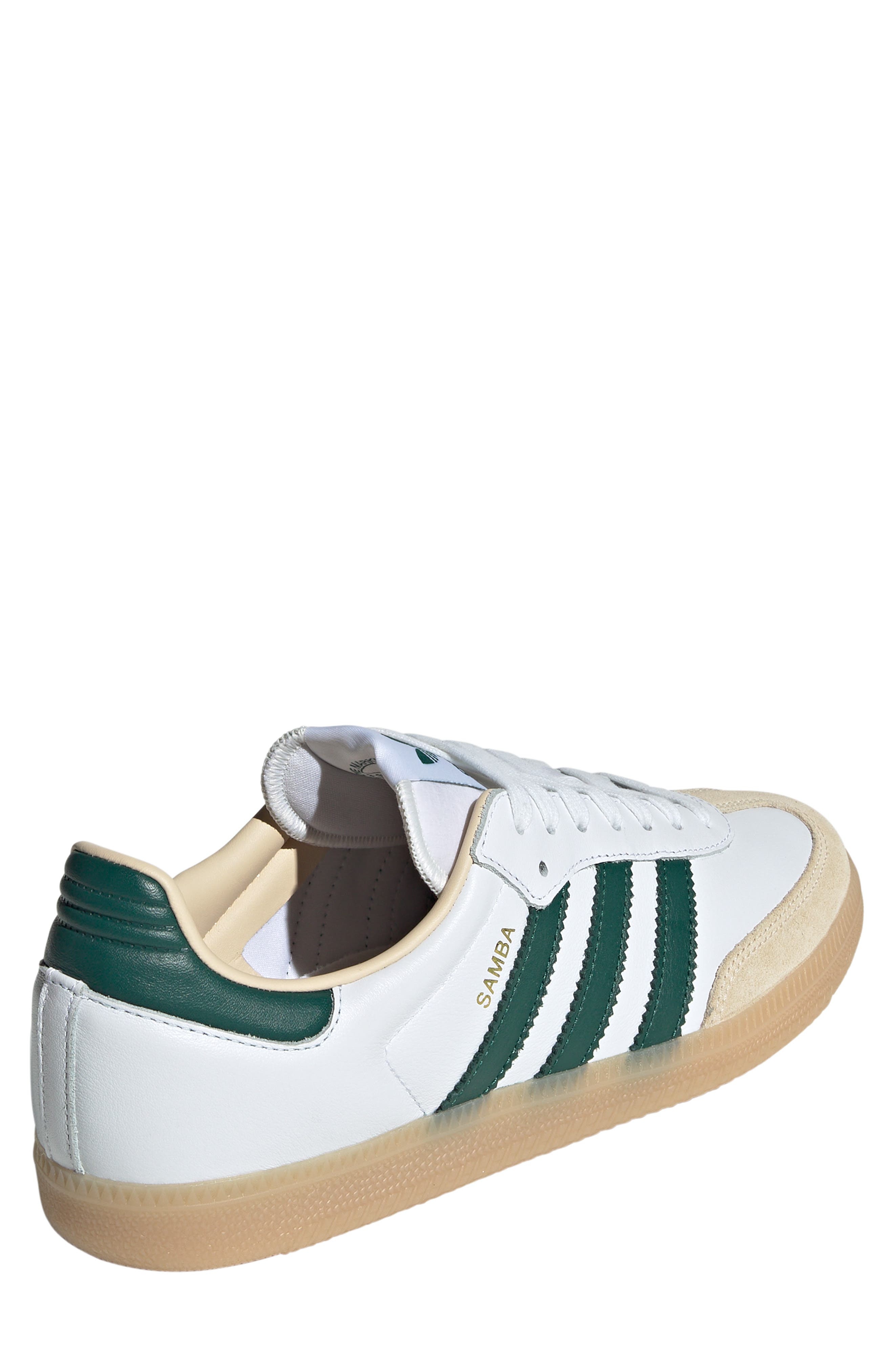 adidas Samba OG Sneaker in White/green/Gum at Nordstrom - 2