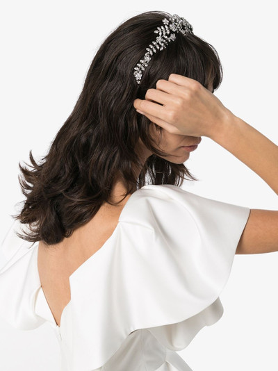 Jennifer Behr Izabella silver-tone crystal headband outlook