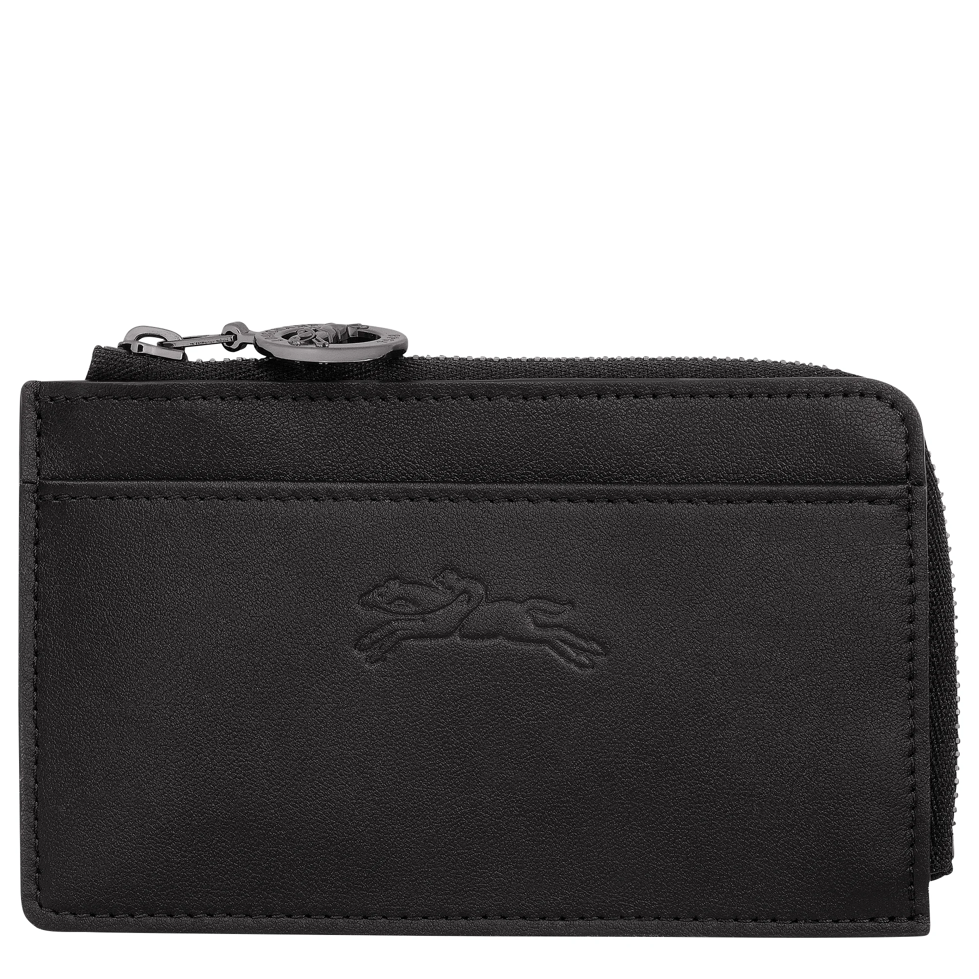 Le Pliage Xtra Card holder Black - Leather - 1