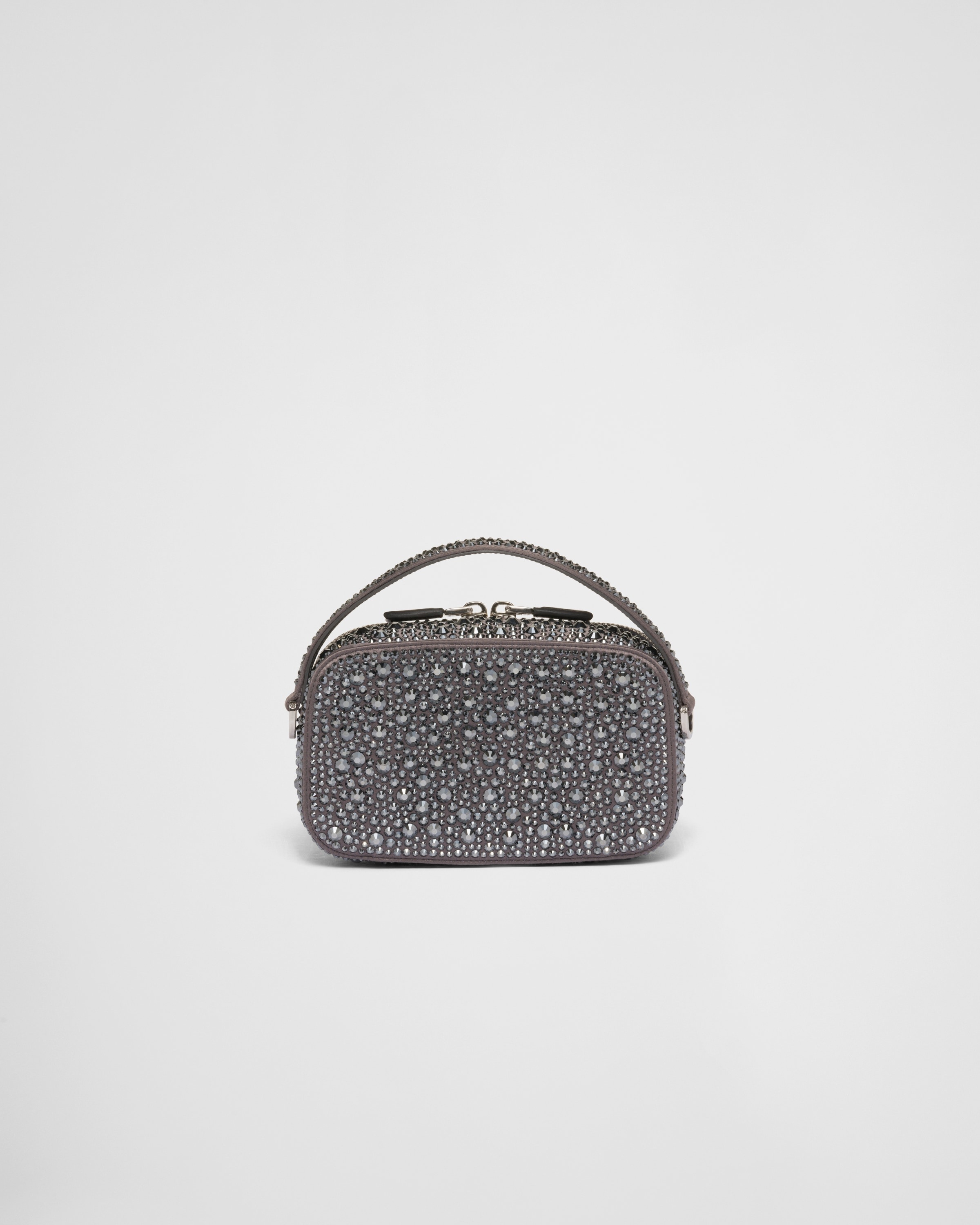 Prada Odette crystal-studded satin mini-bag - 4