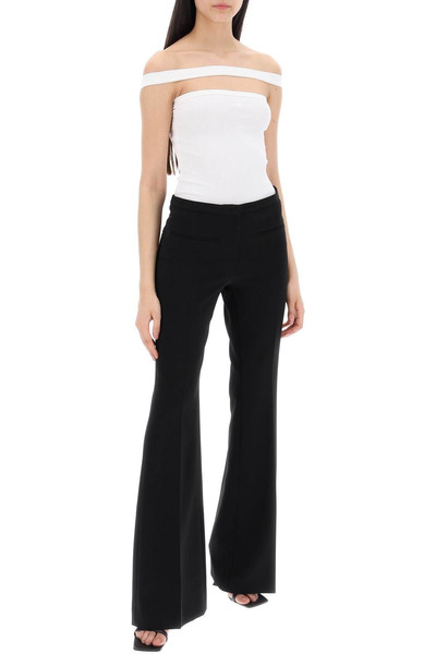 courrèges TAILORED BOOTCUT PANTS IN TECHNICAL JERSEY outlook
