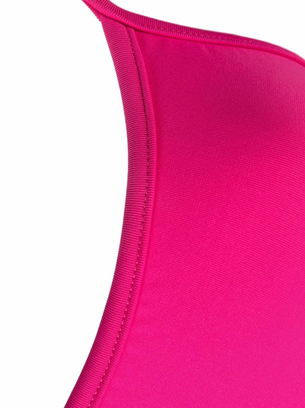 scoop-neck backless swimsuit - 3