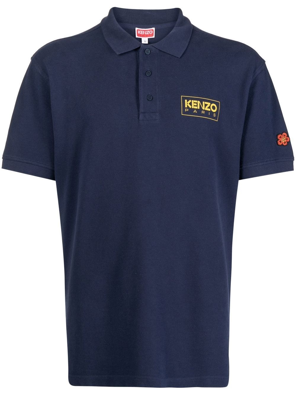 logo-print polo shirt - 1