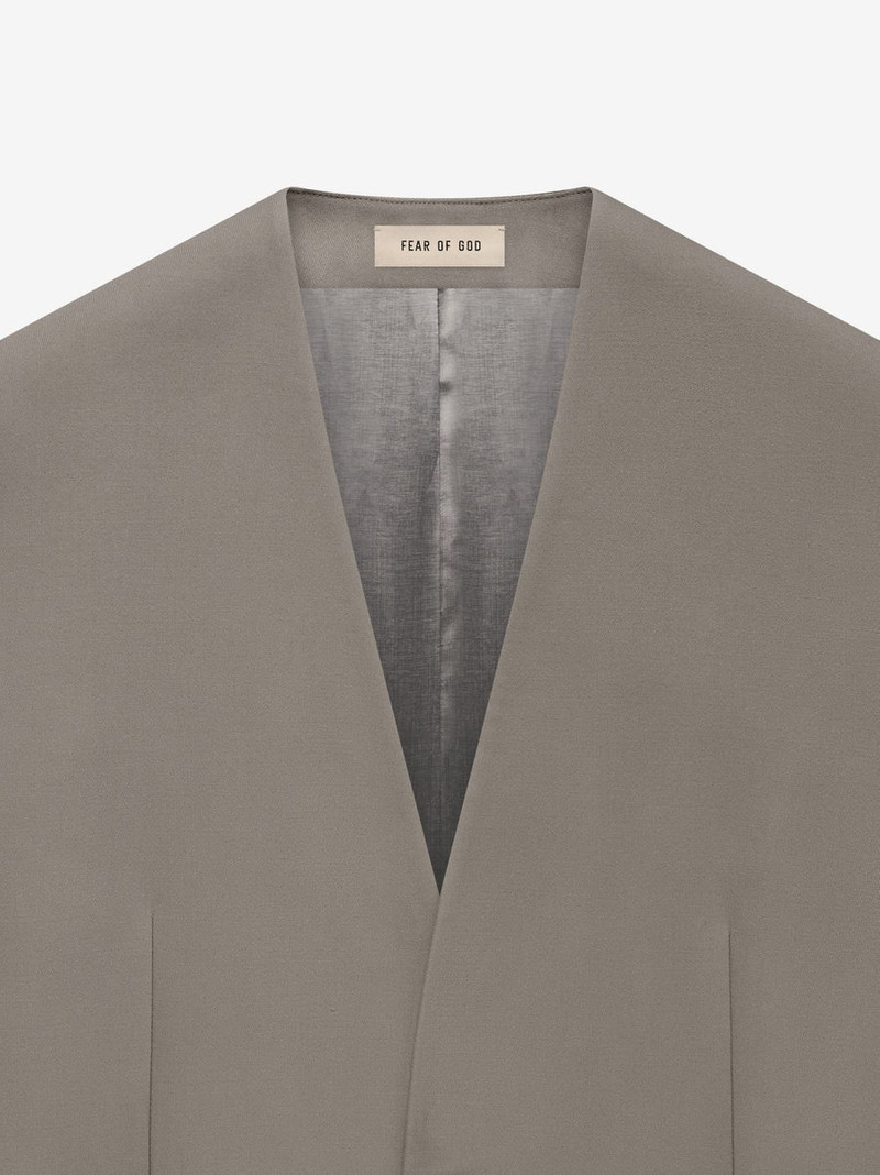 Wool Lapelless Jacket 3