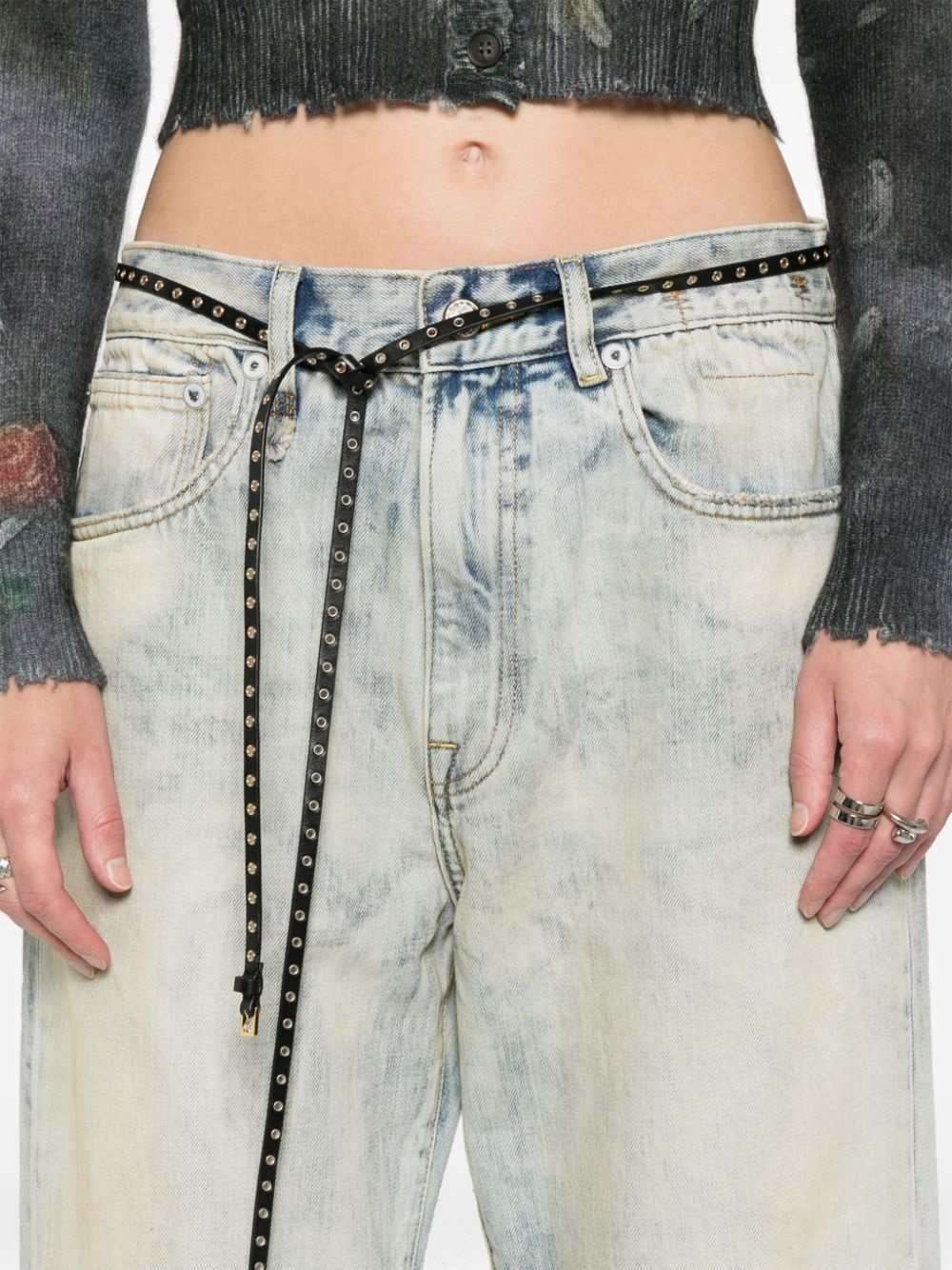 cuffed boyfriend jeans - 5