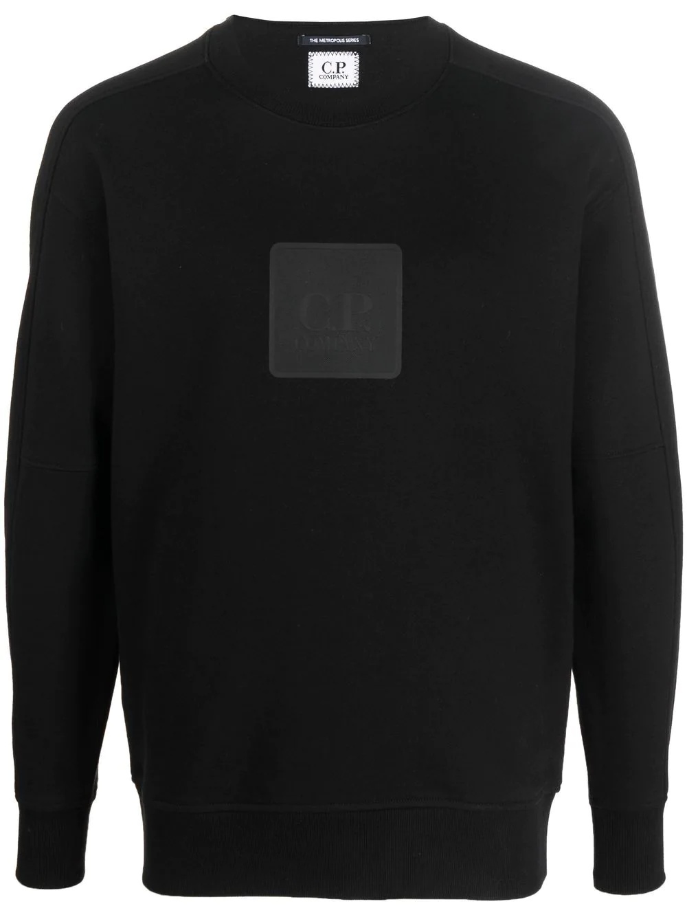 logo-patch cotton sweatshirt - 1