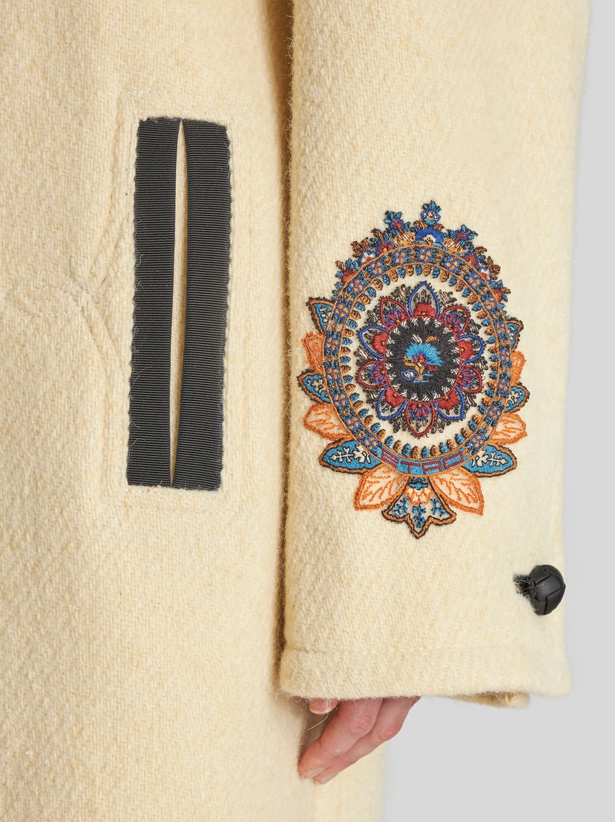 OVERSIZE LONG COAT WITH EMBROIDERY - 2
