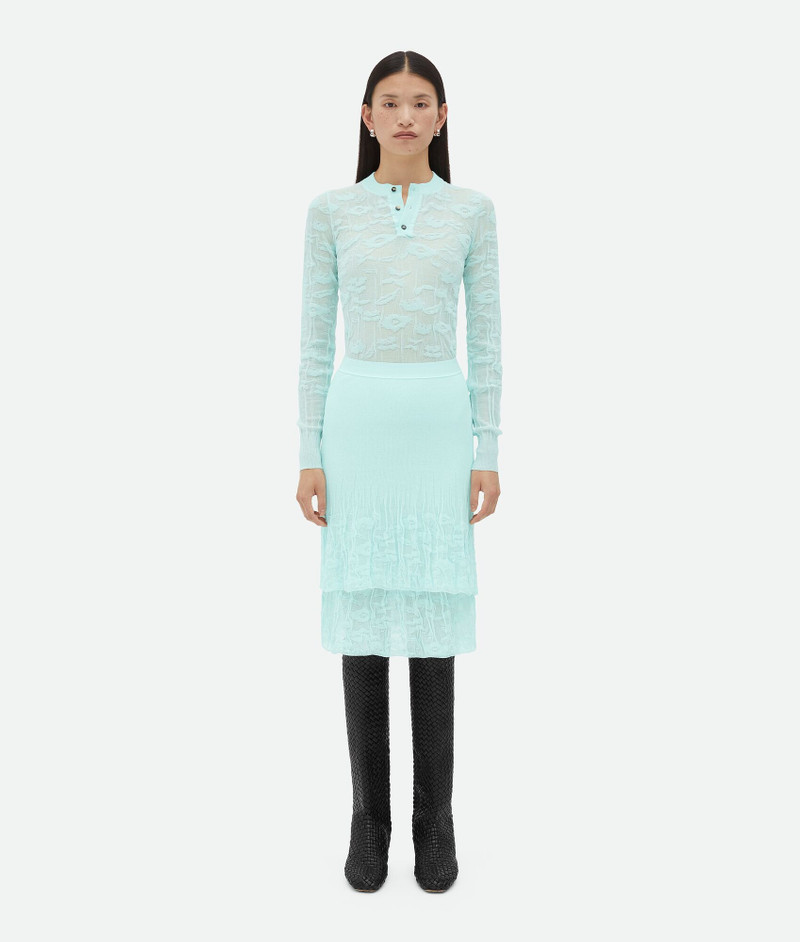 Cotton Flowers 2 In 1 Midi Skirt - 1