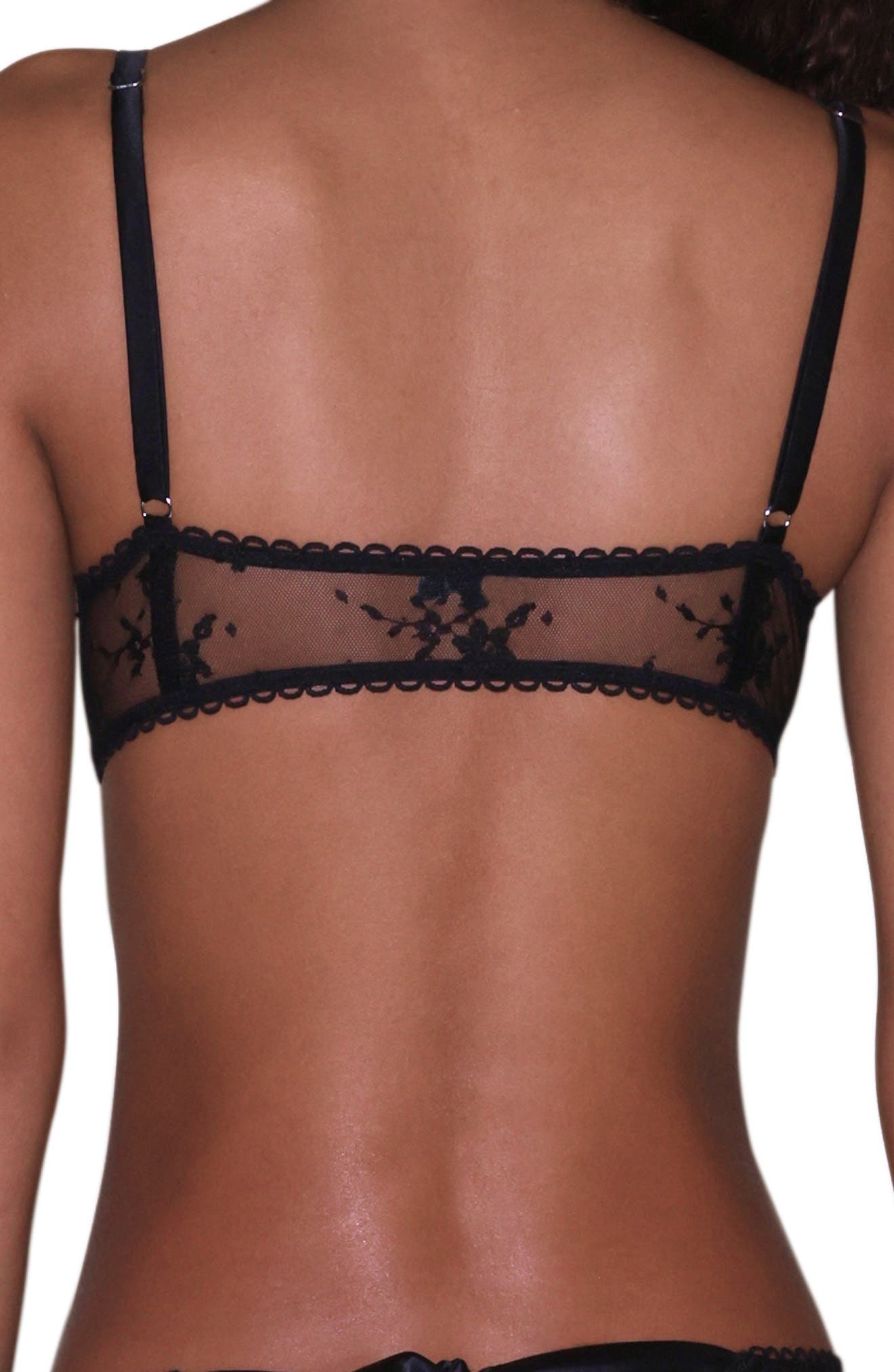 Fleur Du Mal Untie Me Underwire Demi Bra in Black at Nordstrom - 2