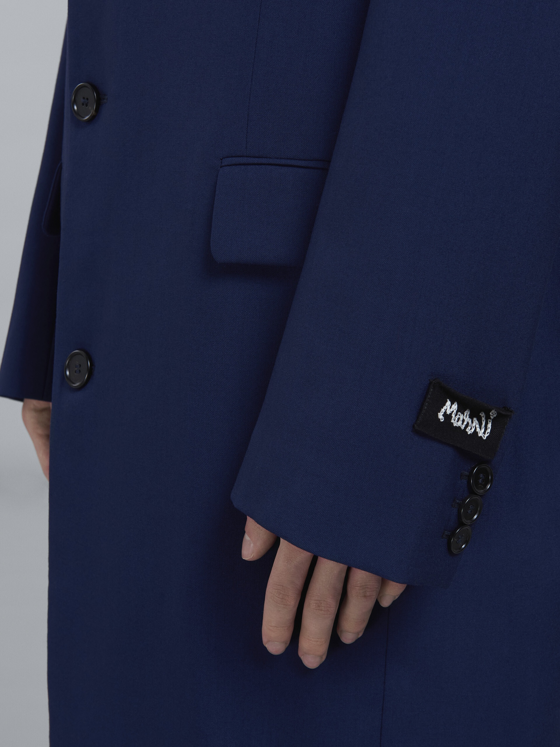 TROPICAL WOOL LONG COAT - 4