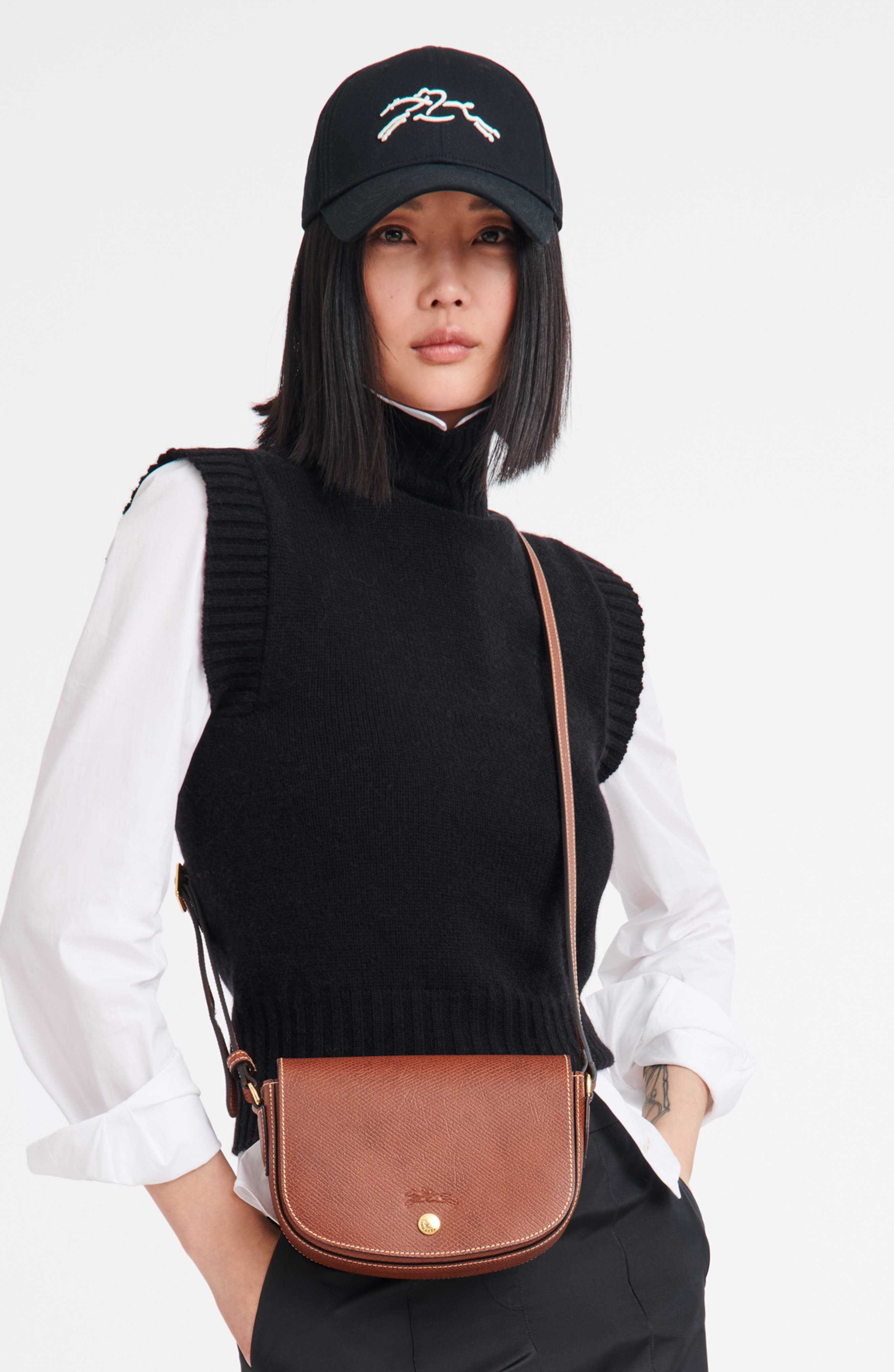 Longchamp Épure Leather Crossbody Bag in Brown at Nordstrom - 2