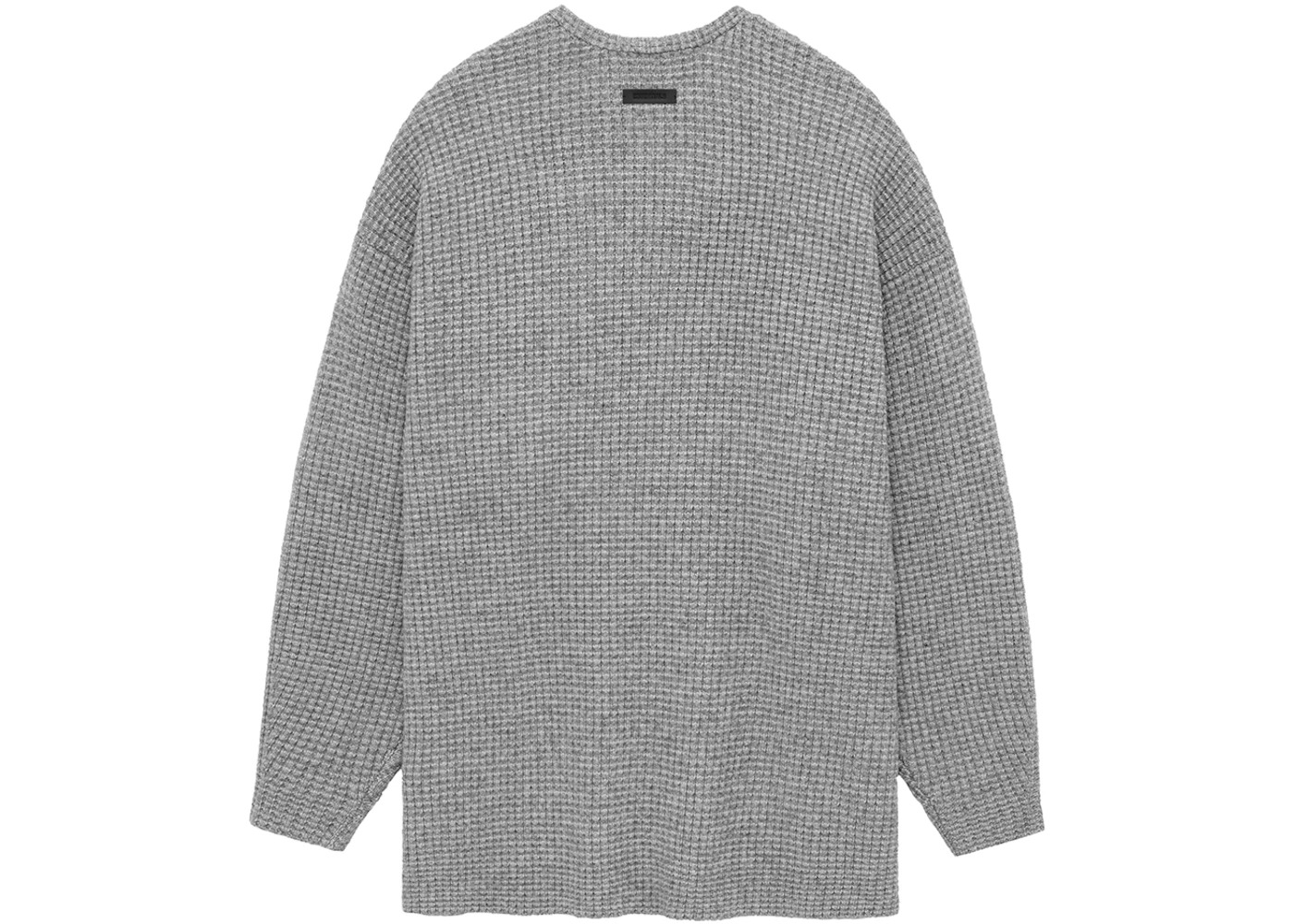 Fear of God Essentials Womens Knit Long Cardigan Dark Heather - 2
