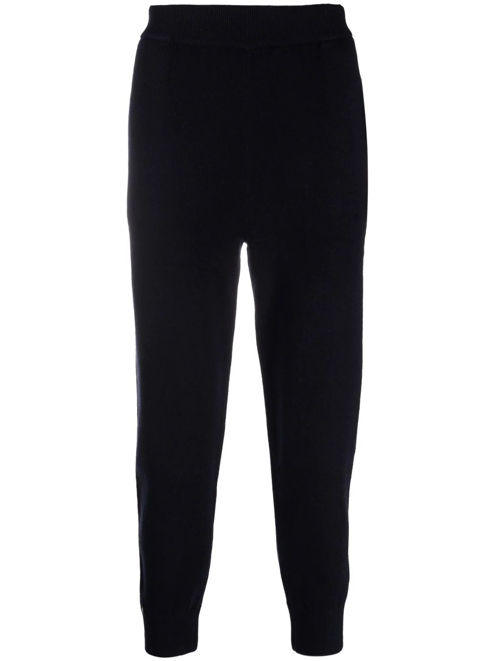 high-waisted cashmere track pants - 1