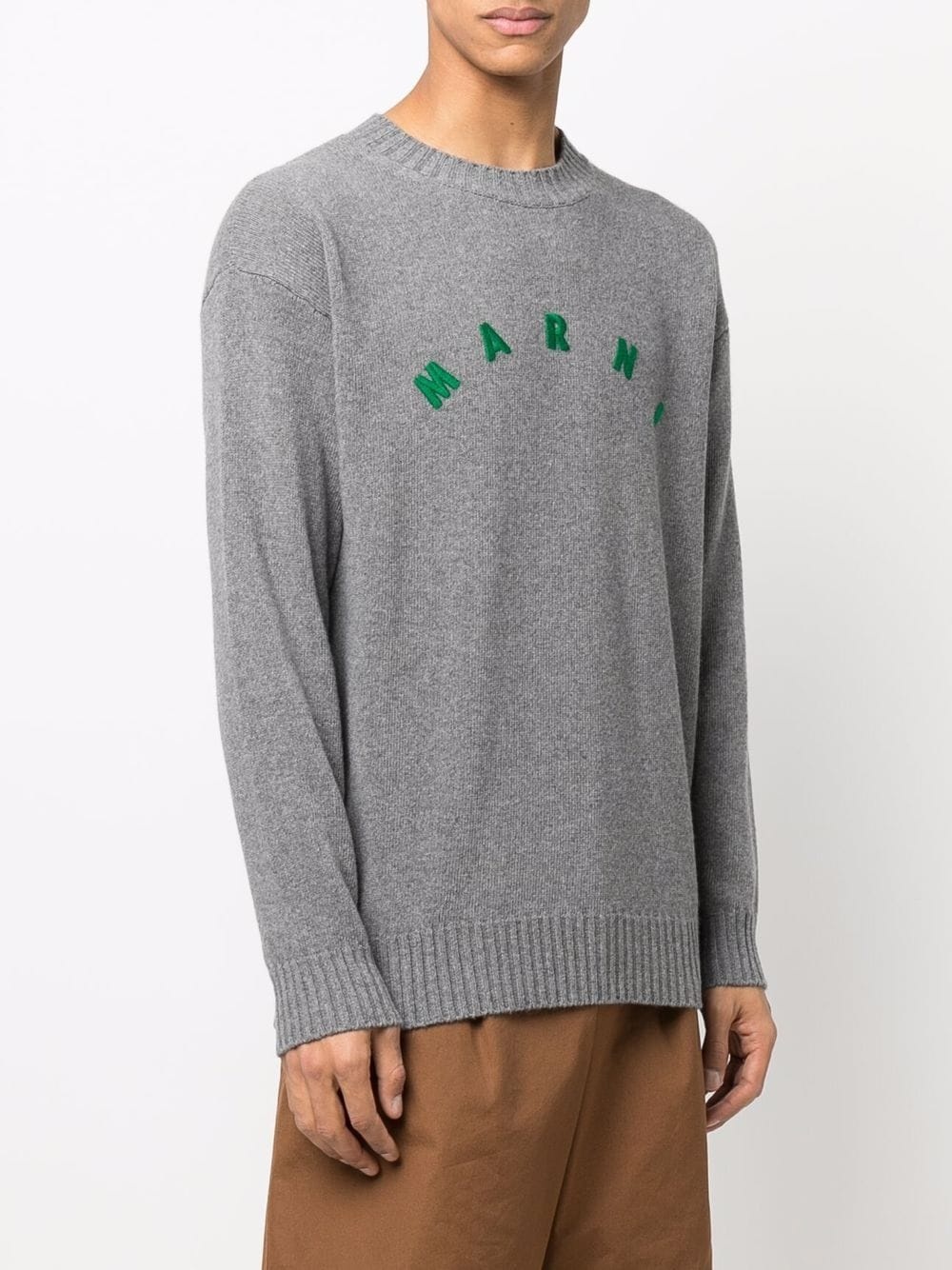 embroidered-logo jumper - 3