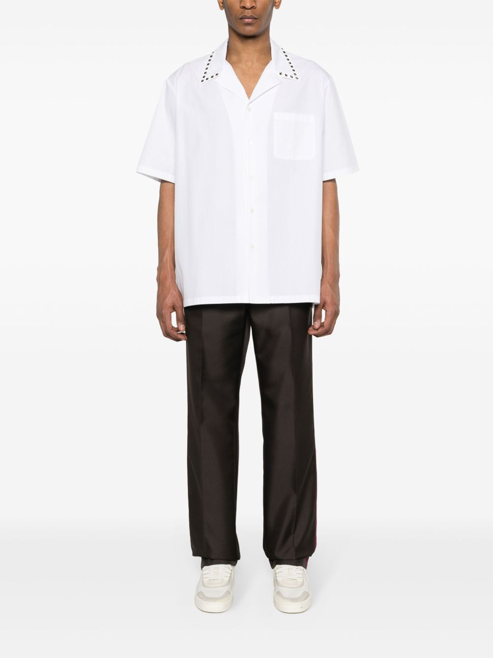 Rockstud Untitled stud-embellished bowling shirt - 2