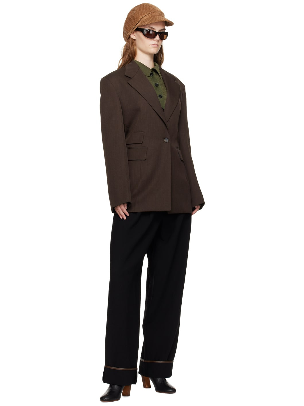 Green Both Sides Opening Cardigan - 4