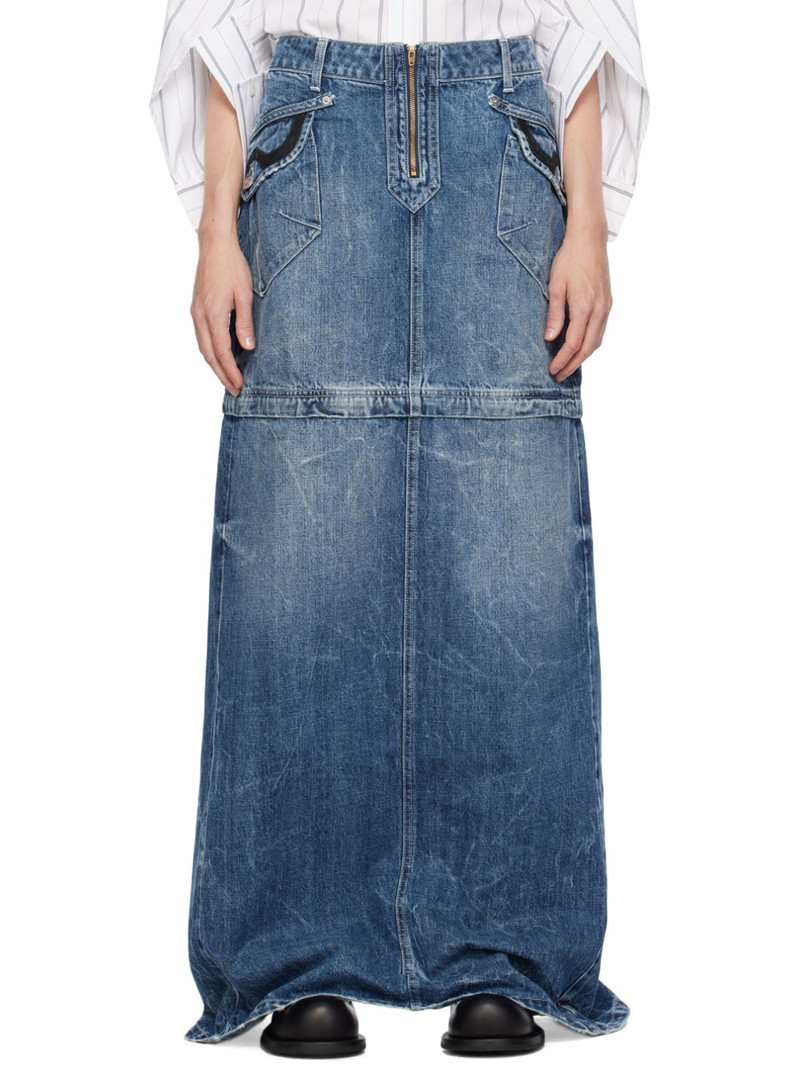 Martine Rose Zip 떨어져 Denim 스커트 - 1