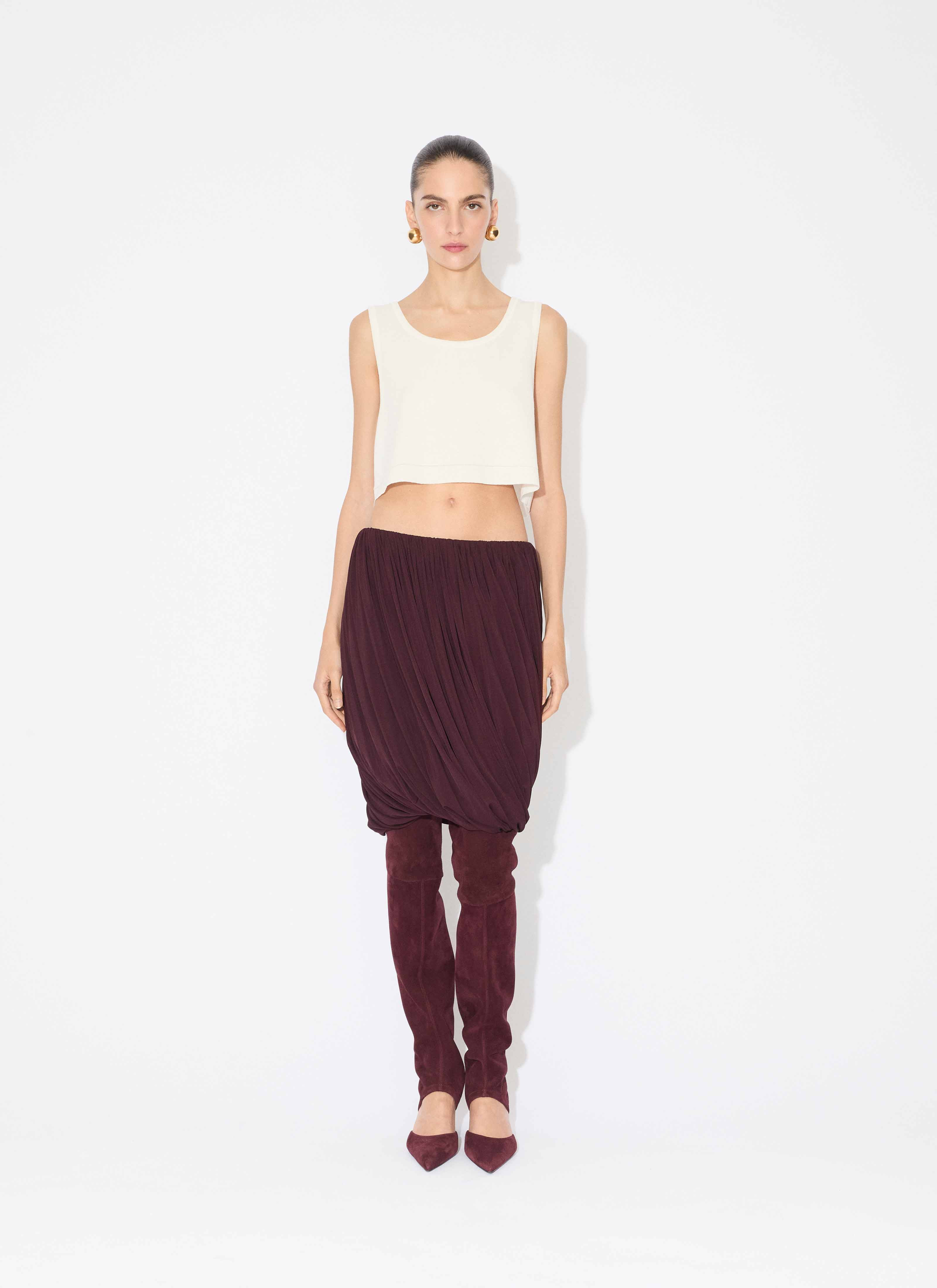 SOFT JERSEY TWISTED SKIRT - 2