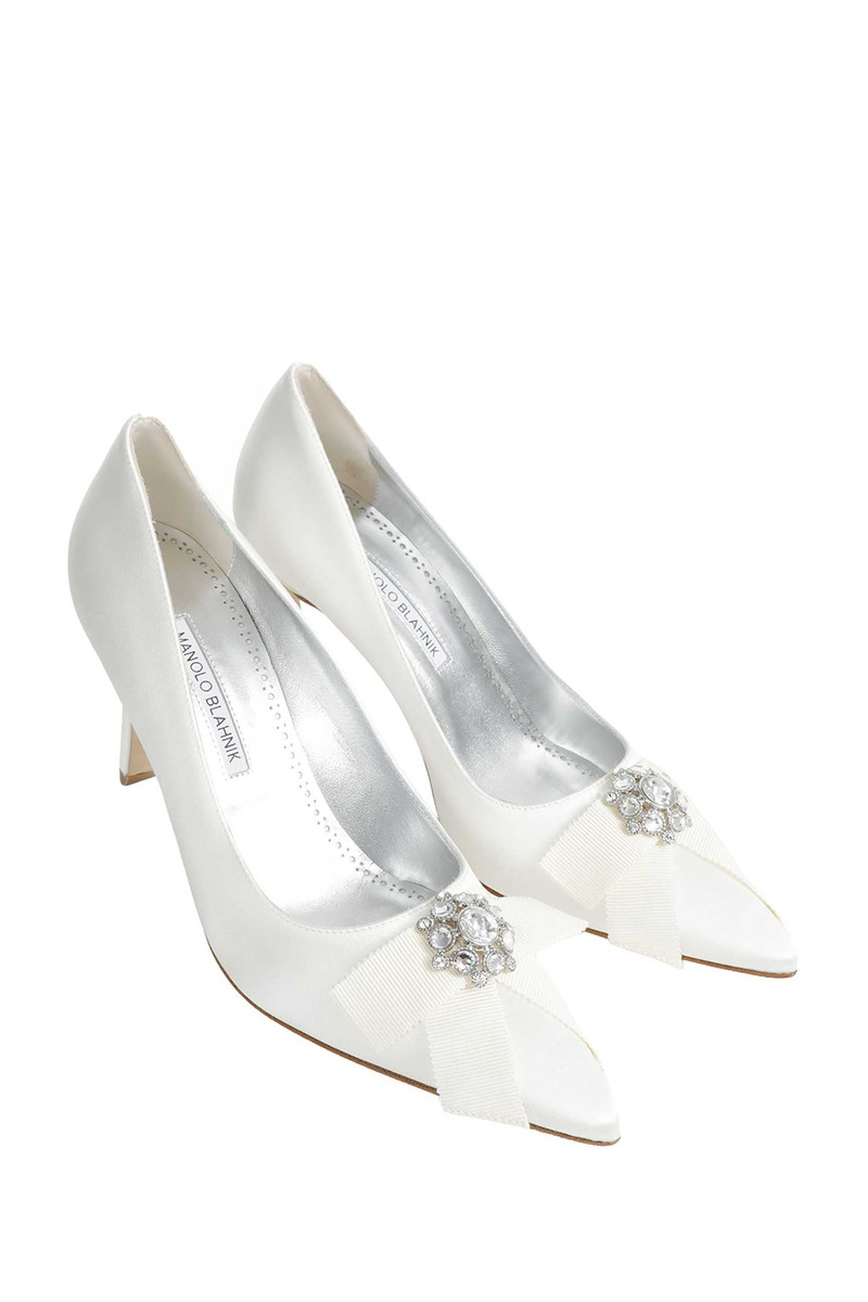 Apius Satin Jewel Embellished Pumps 6