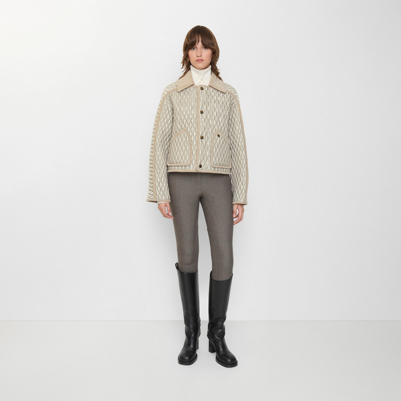 Burberry Cropped Quilted Nylon Floriston Jacket outlook