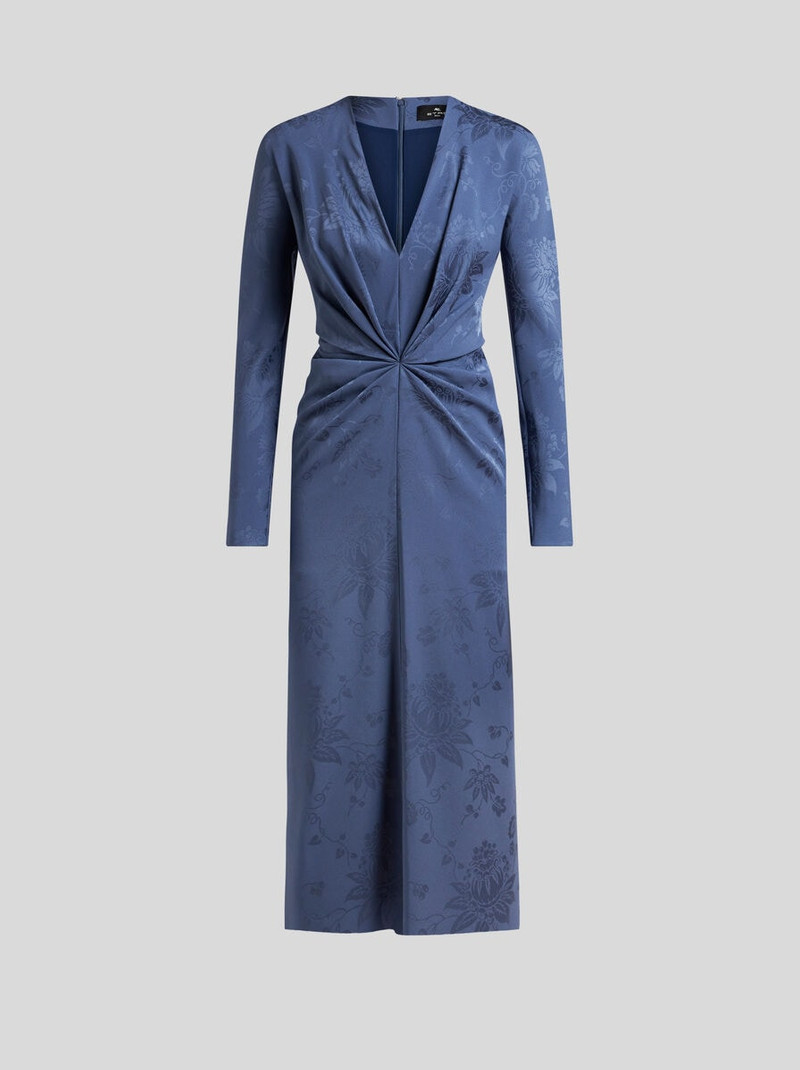 JACQUARD DRESS WITH KNOT 1