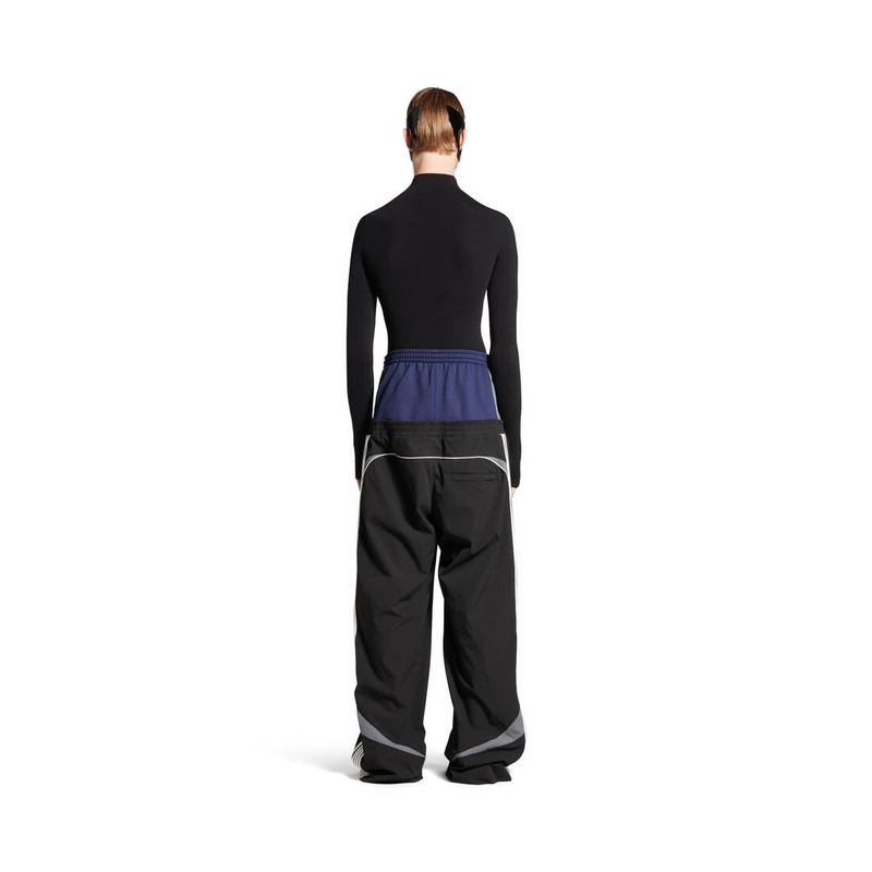 Men's Cut-up Tracksuit Pants in Black 5