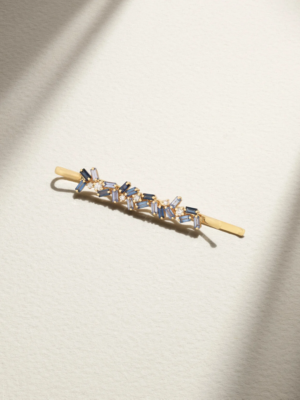 18-karat Gold, Sapphire And Diamond Hair Slide - 1