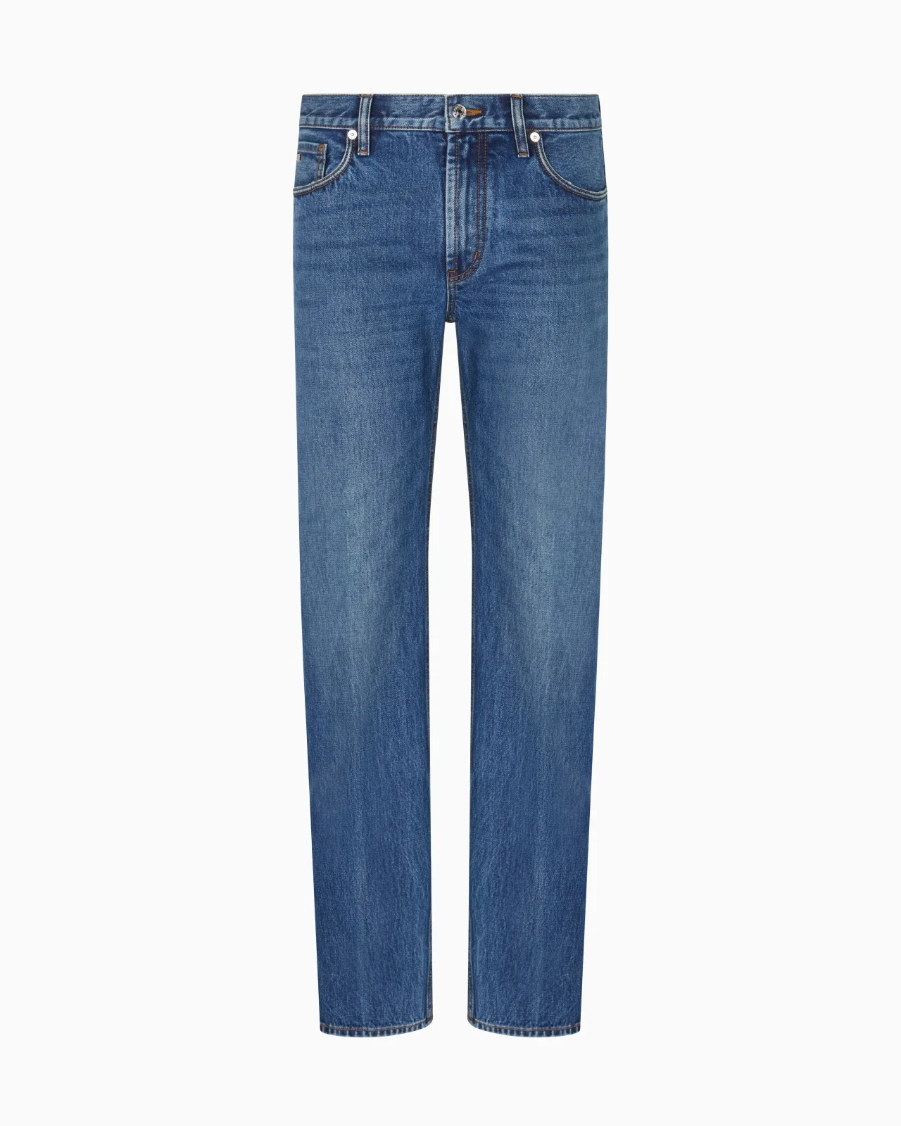 J76 STRAIGHT-FIT, STONE-WASHED DENIM JEANS - 1