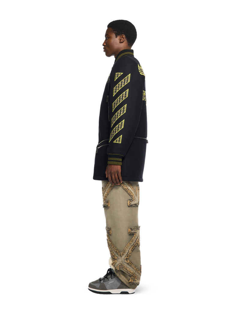 Off Eagle Twill Wo Varsity Coat 3