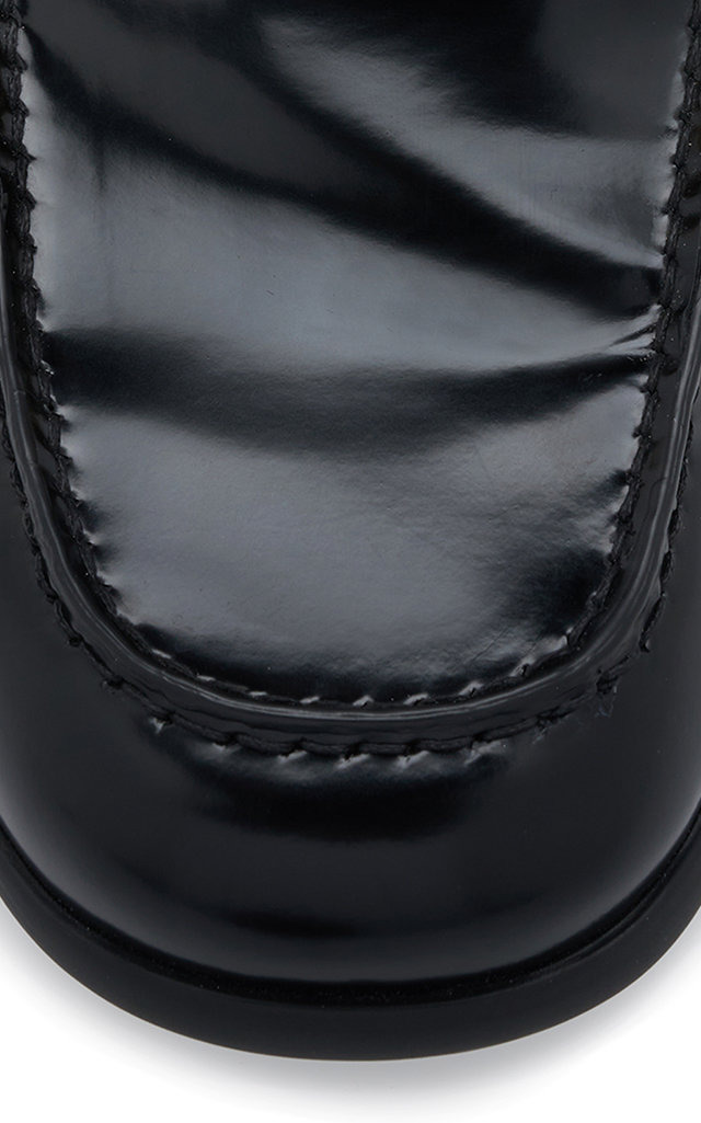 Madame Soft Vinyl Loafers black - 7